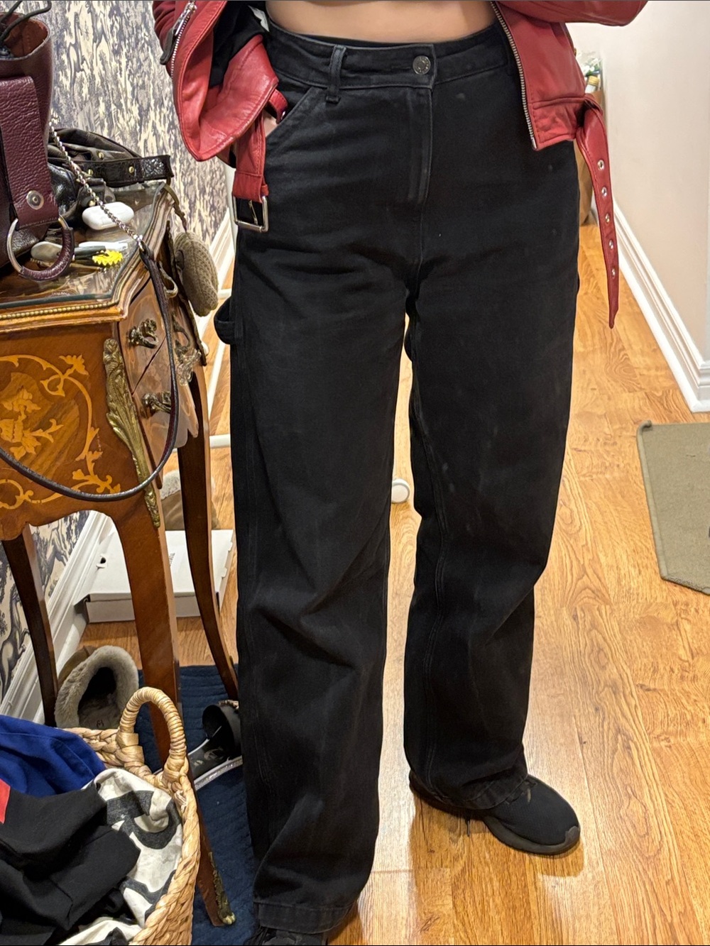 Refuge Denim black carpenter jeans - size 4